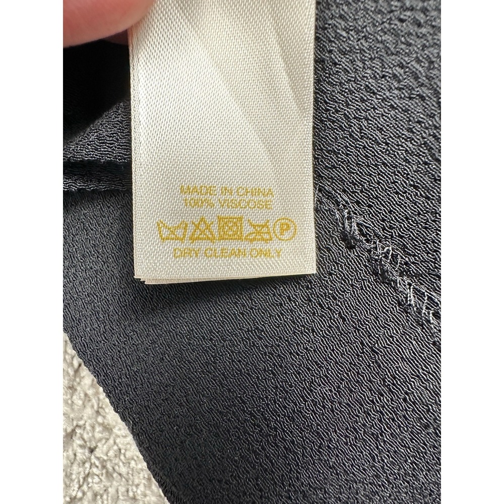 Kate Spade Womens Dress Size 2 Black Bow Waist V Neck Cocktail Career Old Money - Picture 7 of 12